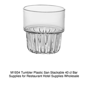 แก้วพลาสติก San 40 cl M1934 วางซ้อนกันได้ สูง 9.4 ซม. Ø 9.1 ซม. - Product Image 2