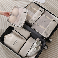 Ensemble de 7 organiseurs de bagages, sacs organisateurs pour valises, accessoires de voyage, organiseur de sac de voyage
