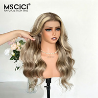 Perruque Lace Front HD 13x6 MSCICI en Cheveux Humains Vierges Bruts, Ligne de Cheveux Naturelle, Ondulations Souples, Fournisseur en Gros, Perruque 100% Cheveux Humains 14-26 pouces