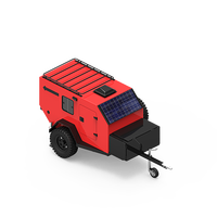 Mini caravane Kinlife 2025 4x4, camping-car, caravane de voyage avec éclairage LED et auvents en fibre de verre et aluminium à vendre