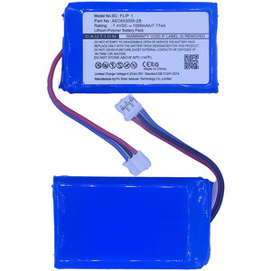 Batterie Flip 1 pour enceinte Bluetooth <span class=keywords><strong>JBL</strong></span> Flip1 Capacité suffisante 7.4v 1000mAh Batterie au lithium AEC653055-2S Batterie de remplacement - Product Image 1