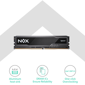 <span class=keywords><strong>Apacer</strong></span> <span class=keywords><strong>NOX</strong></span> DDR4 16G 3600MHz RAM 288 พินโมดูลหน่วยความจำคอมพิวเตอร์พีซีเดสก์ท็อปแรม - Product Image 1