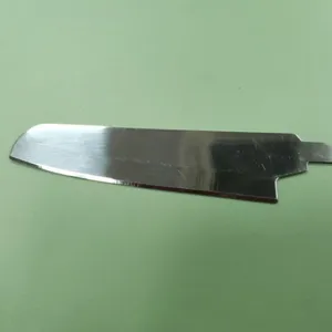 Lâmina afiada de faca para artesanato, lâmina redonda fixa de 3.5 '', faca em branco intercalável para frutas, lâmina sem alça