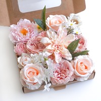 Flores Artificiales Decorativas, Peonías, Paniculata, para Decoración de Paredes, Máquina para Hacer Arreglos Florales, Arco de Rosas Artificiales