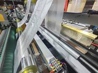 Machine de fabrication de sacs en plastique type T-shirt Jian DFR-E450*2/500*2 contrôlée par PLC, écologique, haute productivité, télécommandée