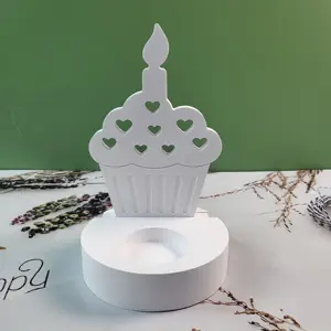 S0056 ornements de gâteau d'anniversaire bougies tables moules en silicone inserts de gâteau moules