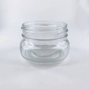 150ml 5オンス広口フラット形状可愛いフルーツジャム蜂蜜ベビーフードチーズケーキキャビア鳥の巣ガラス瓶ふた付き - Product Image 6