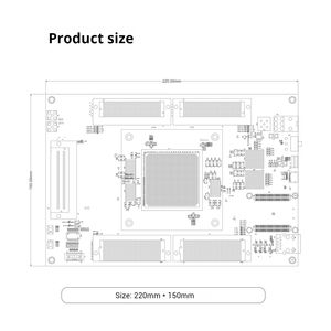 Carte de développement de vérification ASIC MicroPhase Virtex UltraScale+ Prototypage FAPS-VU9P - Product Image 1