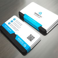 Carte de visite personnalisée avec logo, papier d'art laminé 300g, conception gratuite, impression couleur recto verso, promotion