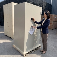 Coffre-fort numérique pour hôtel, bureau à domicile, avec accès par empreinte digitale, coffre-fort électronique ignifuge, serrure à clé robuste pour le stockage d'argent de bijoux