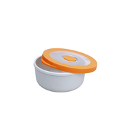 Boîte à lunch en silicone écologique, récipient de stockage pour aliments, boîte à lunch bento, compatible lave-vaisselle