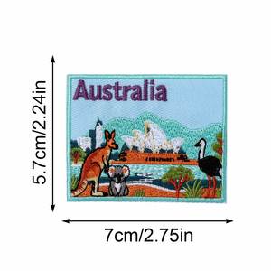 Parche Bordado Termoadhesivo con Temática Urbana: Ciudad de México, San Francisco, Estados Unidos, Japón, Londres, Alemania - Product Image 3