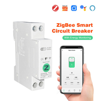 Interruptor Inteligente OEM Tuya Zigbee para Riel DIN, Relé MCB con Temporizador, Medidor de Energía, Protección de Voltaje, Control por Aplicación