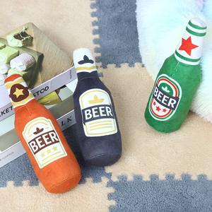Gran oferta, botella de juguete de peluche para perros, cerveza, juego de mascotas, juguetes para masticar para pequeña tienda de mascotas - Product Image 1