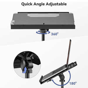 Trọng Lượng Nhẹ Xách Tay Linh Hoạt Máy Tính Xách Tay Sàn Đứng Làm Mát Khay Tripod Hiển Thị Thủng Miễn Phí Máy Chiếu Đứng - Product Image 5