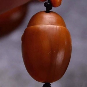 Olive Pit Polished Bead <b>Bracelet</b> <b>Red</b> Antique Oil Finish Unisex Everyday Wear Cultural Collectible Jewelry - Product Image 3