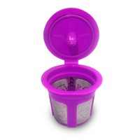 Pack I CAFILAS Adaptateur de dosettes de café réutilisables en acier inoxydable, filtres à expresso en maille pour machines à café Keurig Piccolo, sans BPA