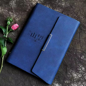 A5 Leather Hardcover Business <b>Notebook</b> with Thermal Binding-Customized Design for Office Meetings & Record Keeping - Product Image 3