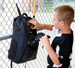 Sac de sport BSCI pour softball et T-ball bleu, compatible avec batte, casque et sac pour femme - Product Image 2