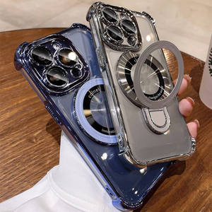 Custodia trasparente protettiva di alta qualità con anello magnetico per <span class=keywords><strong>iphone</strong></span> 16 <span class=keywords><strong>accessori</strong></span> 15 14 13 12 <span class=keywords><strong>11</strong></span> xr xs max custodia per telefono - Product Image 1
