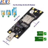 Adaptateur sans fil USB 3.0 Type-A vers M.2 Key-B avec support pour 1 carte SIM pour module modem WWAN 5G 4G LTE