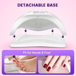 Lampe à ongles UV LED 45 perles, lampe de séchage professionnelle pour gel avec 4 réglages de minuterie et écran tactile LED - Product Image 5