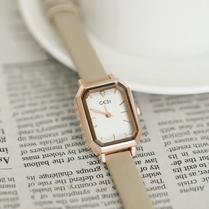 Reloj de Pulsera de Cuarzo para Mujer, Diseño Minimalista Retro, Correa de Cuero, Moda para el Trabajo, Modelo 13004 - Product Image 5