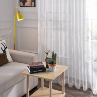 Tissu en tulle transparent en gros, rideaux sur mesure, voilages pour fenêtres