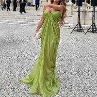 Robe longue plissée sans manches pour femme, col halter, dos nu, sexy, élégante et confortable, idéale pour les vacances, collection 2026