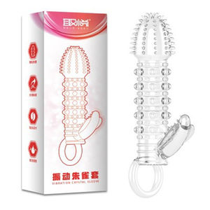 Şeffaf horoz kol kullanımlık <span class=keywords><strong>Penis</strong></span> genişletici çevresi artırıcı gerçekçi kılıf gecikme kristal prezervatif erkekler için - Product Image 4