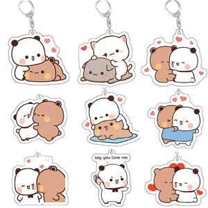 ขายส่งพวงกุญแจอะคริลิคขนาดเล็ก ลายการ์ตูนน่ารัก ดีไซน์แบบดิจิทัล รับทำตามสั่ง ผลิตจากโรงงาน ดีไซน์เองได้ กันน้ำ แฟชั่นทันสมัย - Product Image 1