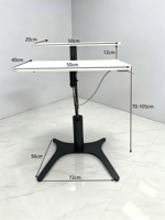 Bureau informatique réglable en hauteur, simple, pour position assise ou debout, avec double plateau, poste de travail portable pour la maison et le bureau