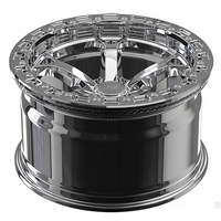 Jantes forgées Nismo V1 Style Custom Beadlock 5x114.3 à cinq branches triple chrome en alliage pour voiture de tourisme 370Z G37 Q50