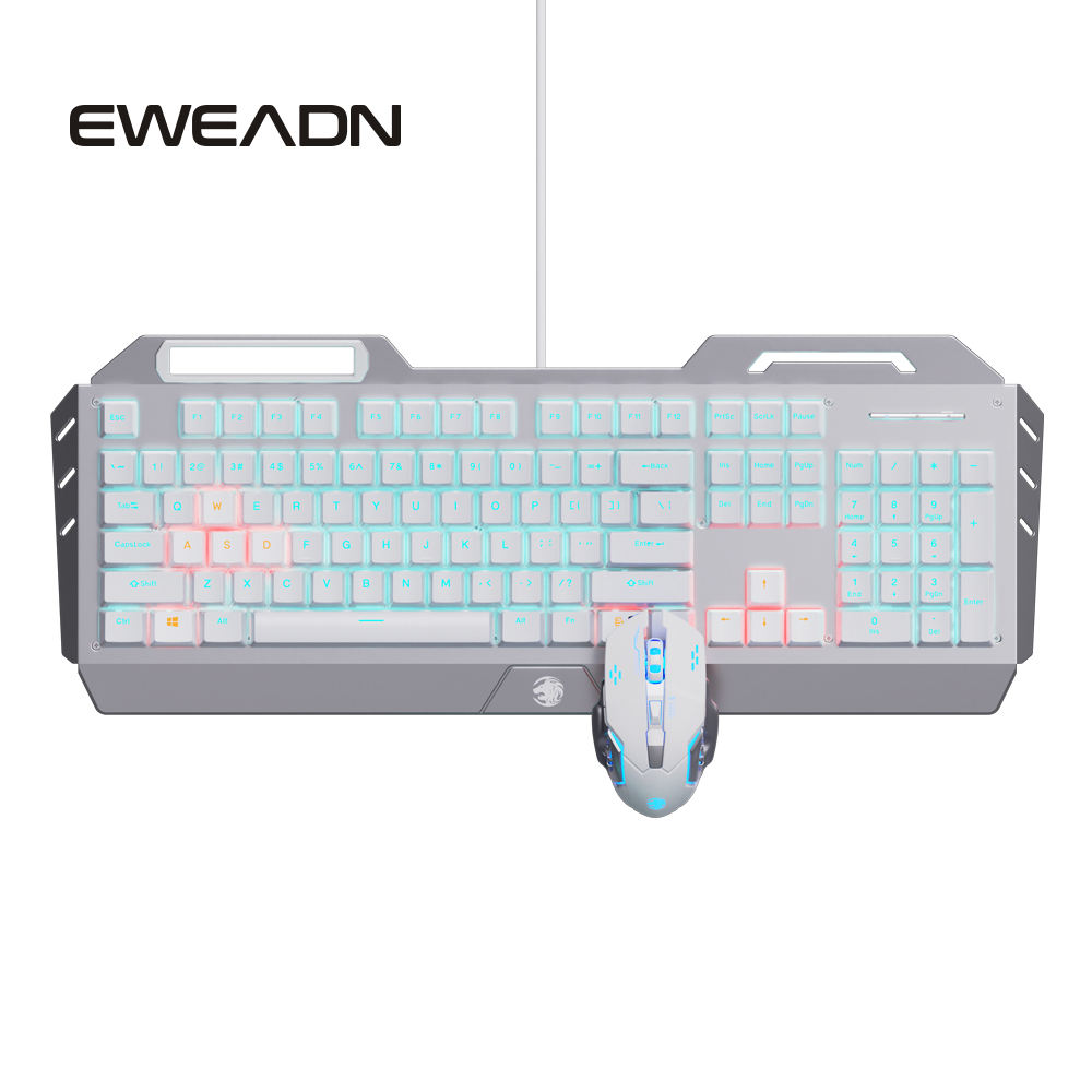 Silver+mechanical macro mouse