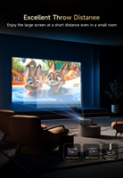 Projecteur intelligent A6, Linux Quad Core, WiFi6G, connexion sans fil ultra rapide, BT5 0, 4K 8K, zoom, home cinéma intelligent