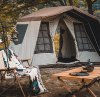 CHANODUG - Vente en gros d'usine - Tente de camping portable pour villa, extérieur, maison, tunnel, 4 à 6 personnes
