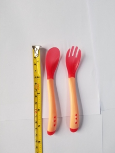 Ensemble de cuillères et fourchettes en <span class=keywords><strong>Silicone</strong></span> à couleurs variables - Product Image 2