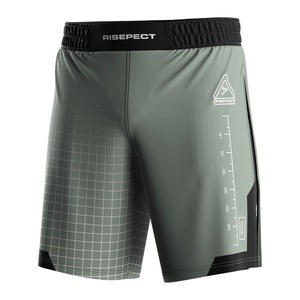 Shorts de combat double couche à compression, soutien musculaire, séchage rapide et respirant, coupe haute fendue pour des performances explosives - Product Image 2