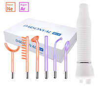 Appareil de soin de la peau professionnel Darsonval 2025, portable, haute fréquence, rayons rouges/violets, élimination de l'acné, galvanique, soin du visage