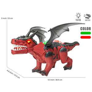 Giocattolo Elettronico <span class=keywords><strong>Drago</strong></span> di Fuoco Realistico con Ali Svolazzanti e Suoni Ruggenti per Bambini - Product Image 2