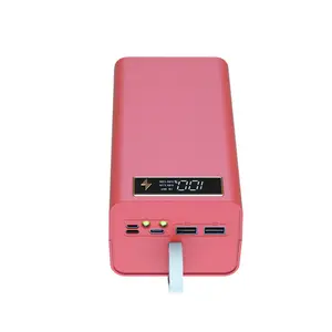 21 pack 18650 power bank case (senza batteria) con display LCD PD 10W 18W 22.5W Wireless QI 5W 10W 15W trasporto facilmente