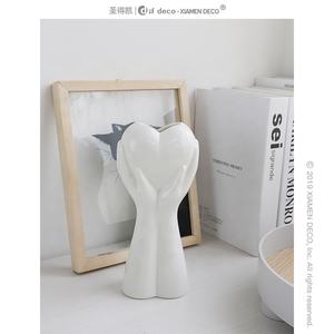 مزهرية مصنوعة يدويًا على شكل جسم إنسان, مزهرية حديثة مصنوعة يدويًا لتزيين المنزل من السيراميك - Product Image 3