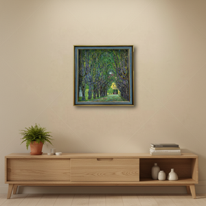 Reproduction de l'œuvre de Gustav Klimt, Avenue dans <span class=keywords><strong>le</strong></span> parc du château de Kammer - Impression sur toile écologique avec protection anti-UV, reproduction de peinture à l'huile - Product Image 1