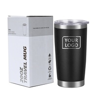 Vaso Térmico Personalizado de Acero Inoxidable de Doble Pared de 20 oz con Asa, Aislamiento al Vacío, 12-24 Horas de Aislamiento Térmico, Portátil, para Agua Hirviendo