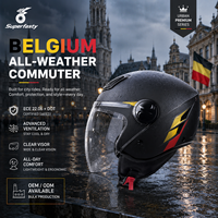 Casque sport ouvert en ABS, homologué ECE, personnalisable, qualité professionnelle, équipement de moto toutes saisons, vente en gros