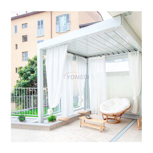Guangdong pergola acero inoxidable motorisé patio couverture réglable toit aveugle <span class=keywords><strong>louvre</strong></span> pergola salle pour mariage - Product Image 6