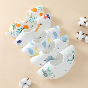 Pure Cotton Gauze Saliva Towel Infant Cotton Flower Shape <strong>Apron</strong> Burp Kids 360 Degree Rotating Petals Bib Baby Bibs (5 Pcs) - Product Image 5