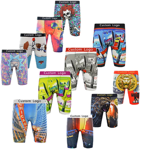 Hot Sale <strong>Custom</strong> Logo Desgin Men <strong>Boxers</strong> Underwear Full Print Breathable Comfortable Mens Briefs Underpants <strong>Boxers</strong> - Product Image 1