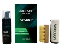 Logo personnalisé Kit de nettoyage de chaussures en tissu biologique Agent Nettoyant pour baskets Supprimer les taches de chaussures Kit de nettoyage pour baskets