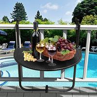Tiandanlong — Table suspendue, support réglable, pour jardin, Patio, balcon, rambarde